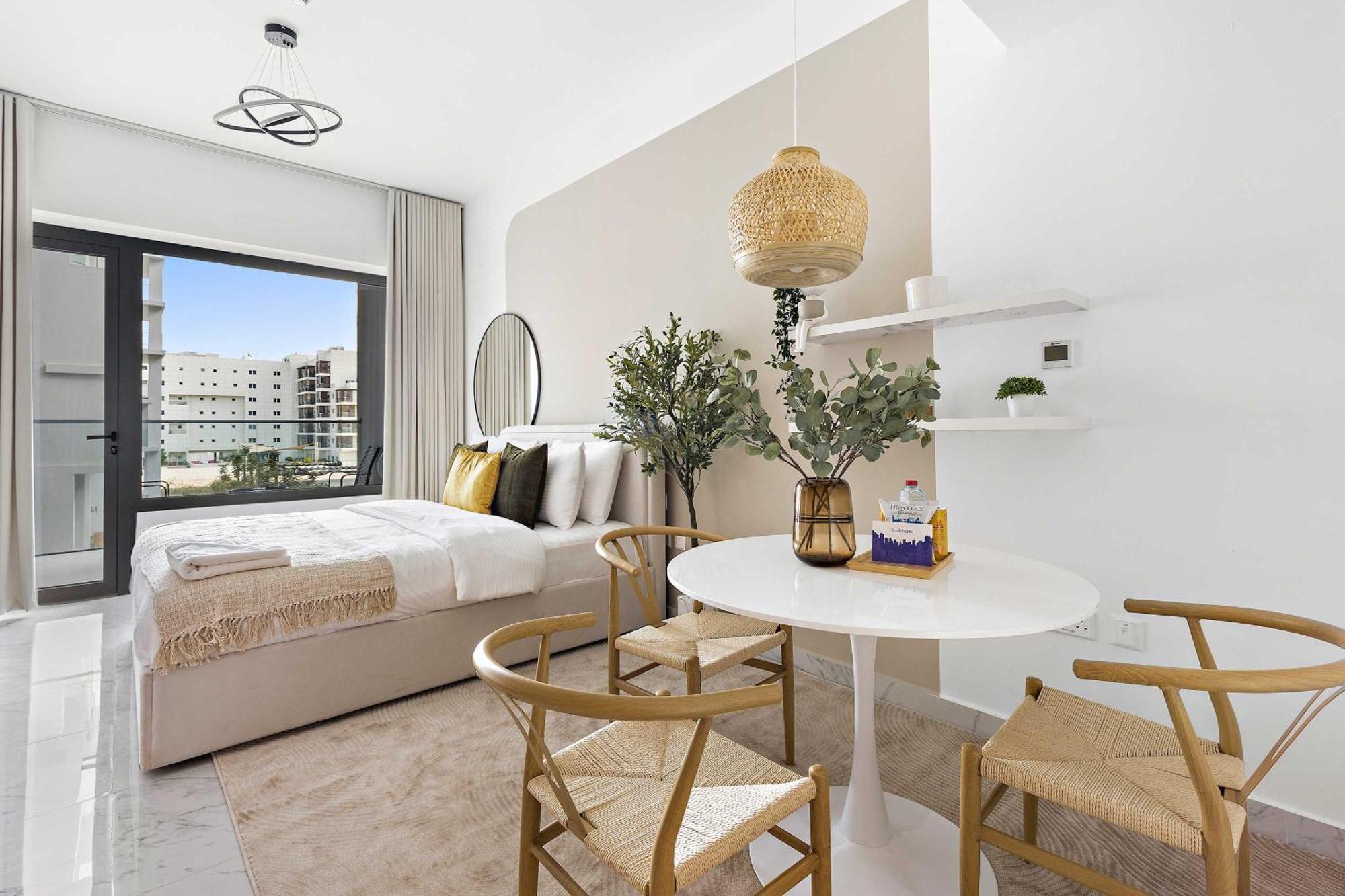 Silkhaus Chic Studio Near Masdar City Park Abu Dhabi Buitenkant foto